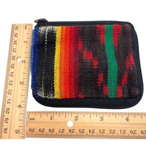 Colorful Woven Coin Purse With Zipper A450